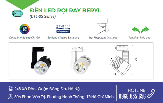 đèn rọi ray kingled